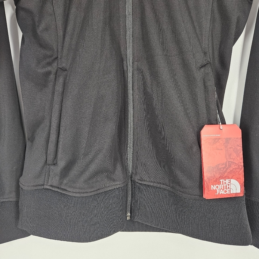 The North Face Black TNF Tech Full Zip Fleece Jacket Women's Size Small NWT - Picture 3 of 12